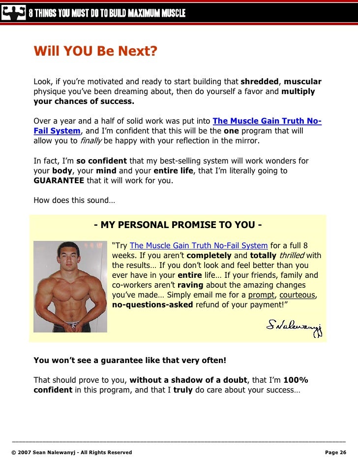 8 Things Your Must Do To Build Maximum Muscle
