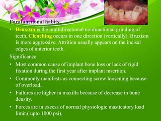 IMPLANT FAILURES- A DENTIST'S NIGHT MARE | PPTX