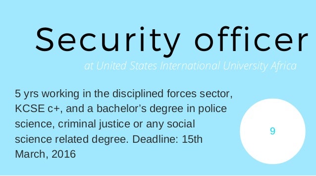 15 jobs in kenya you should apply for march 2016 jobs with criminology degree