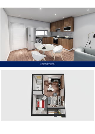 1 BEDROOM
 