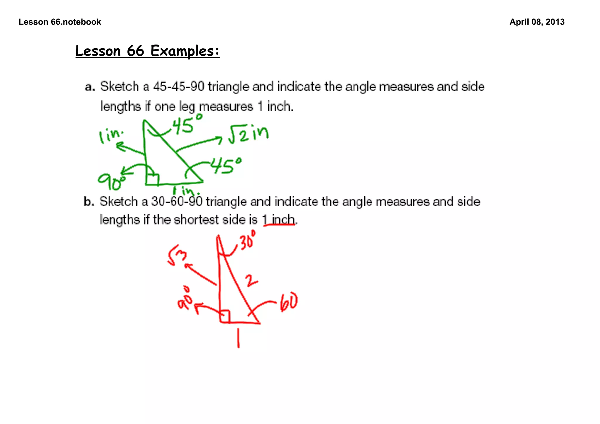 Lesson 66.notebook April 08, 2013
Lesson 66 Examples: