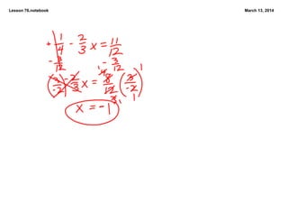 Lesson 76.notebook March 13, 2014
 
