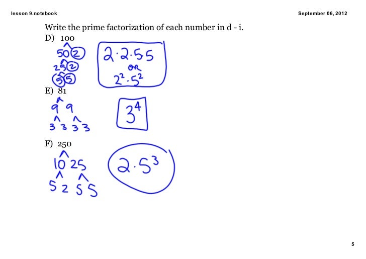 Prime Factorization Of 490 slidesharefile