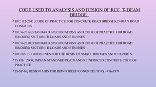 Comprehensive Analysis and Design of RCC T-Beam Bridges with IRC ...
