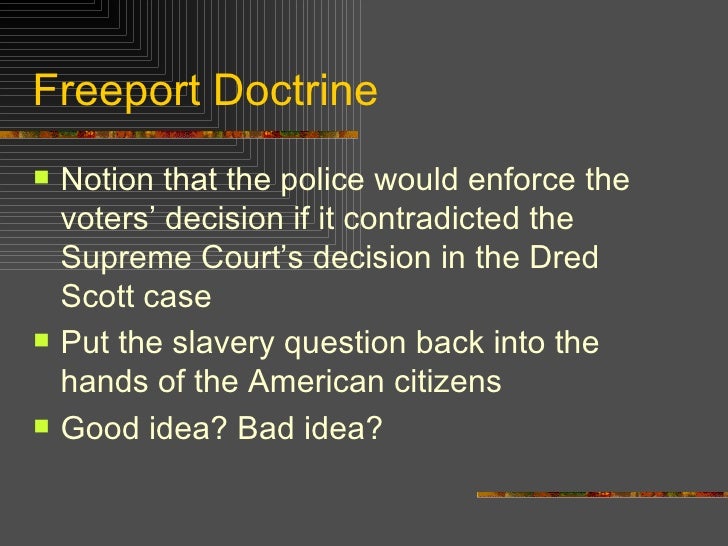 What is the Freeport Doctrine?