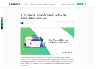 8 Time-Saving Hacks & Shortcuts for Process Building (From Our Team)
