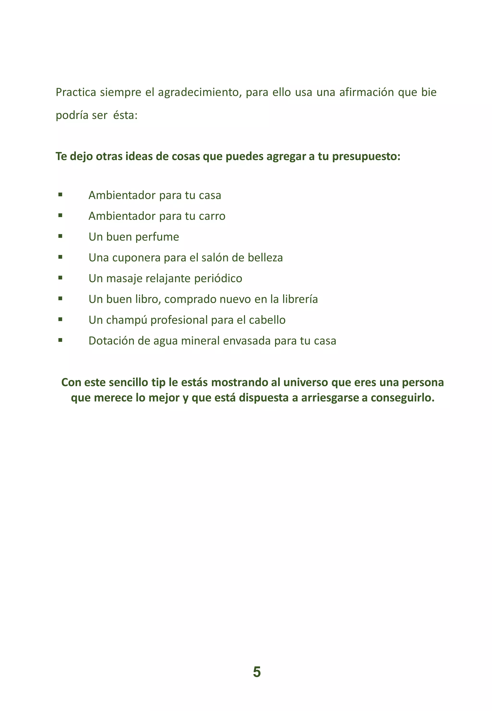 8 TIPS PARA ATRAER LA PROSPERIDAD Y ABUNDANCIA | PDF