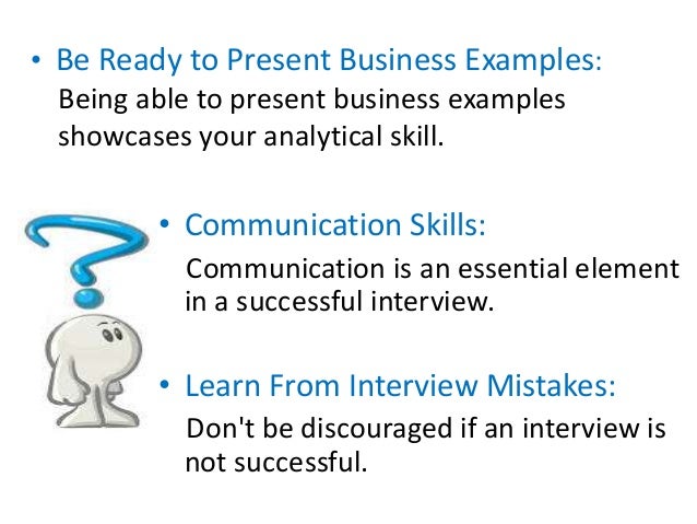 example of analytical skills for interview