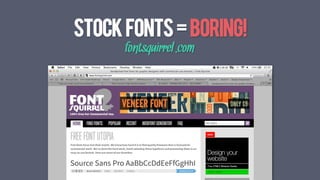 STOCKFONTS=BORING!
fontsquirrel.com
 