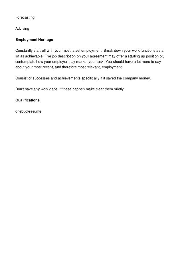 how to start a resume for a job