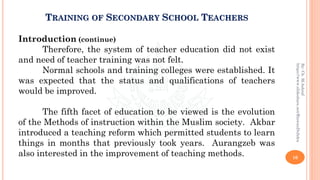Training of Secondary School Teachers in Pakistan | PDF