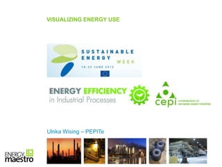 VISUALIZING ENERGY USE




Ulrika Wising – PEPITe




                         Slide | 1
 