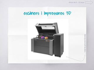 dintre de 5 - 10 anys
escàners i impressores 3D
…itoteslespartsdelabicicleta
 