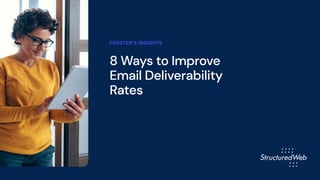 8 Ways to Improve
Email Deliverability
Rates
FORSTER’S INSIGHTS
 