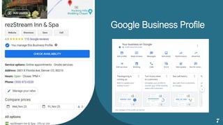 Google Business Profile
Sample Footer Text 7
 