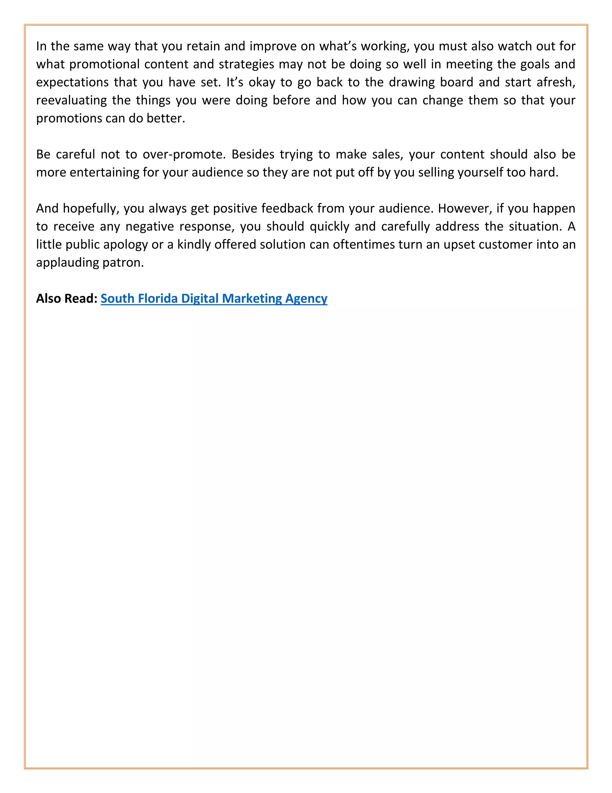 8 ways to properly promote your business on social media | PDF