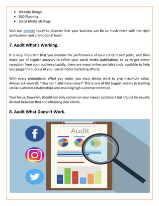 8 ways to properly promote your business on social media | PDF