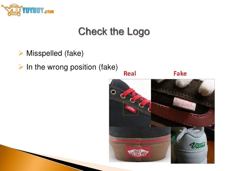 how to know the original vans shoes