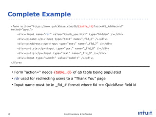 Website Integration with QuickBase - Joshua McGinnis | PPT