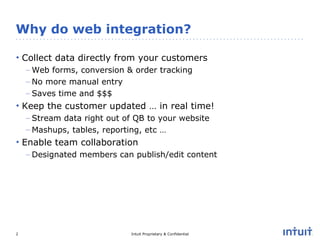 Website Integration with QuickBase - Joshua McGinnis | PPT