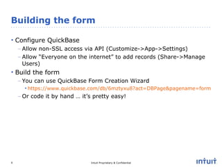 Website Integration with QuickBase - Joshua McGinnis | PPT