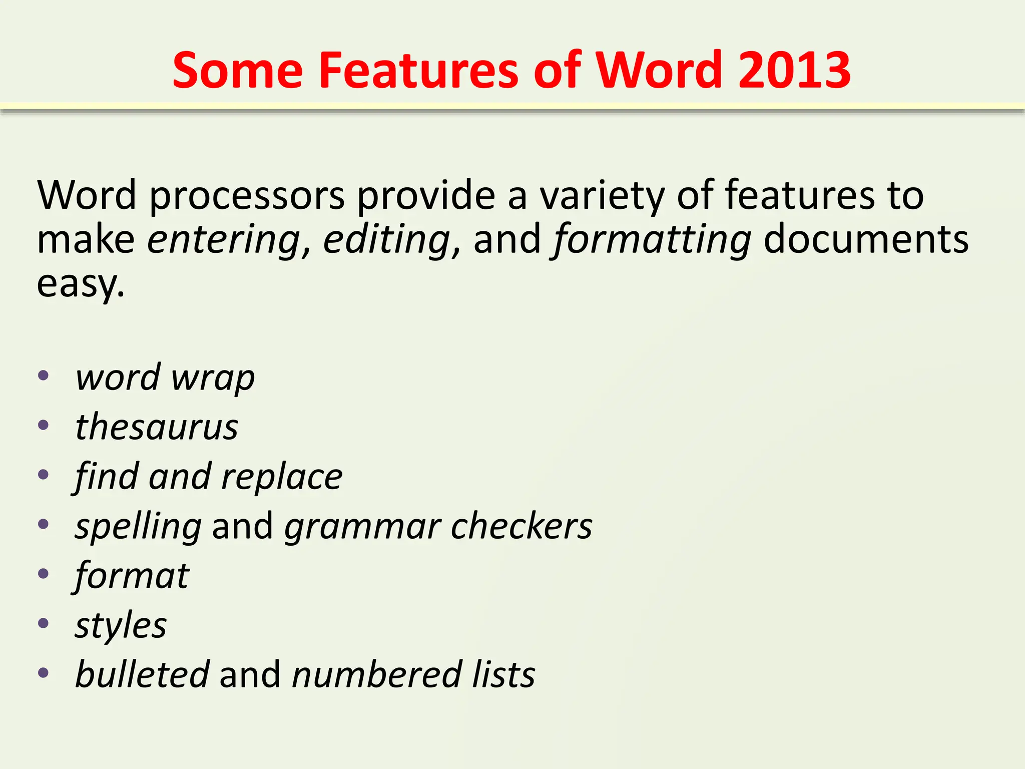 Introduction to Microsoft Word Processor | PPTX