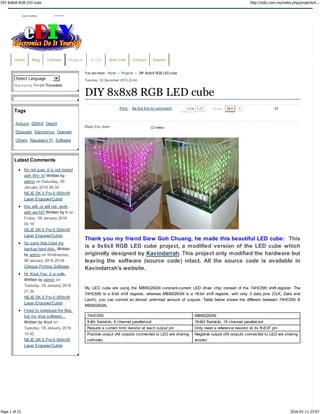 DIY 8x8x8 RGB LED cube http://ediy.com.my/index.php/projects/it...
Page 1 of 22 2016-01-11 23:07
 