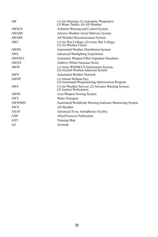 Awis System Abbrev acron | PDF