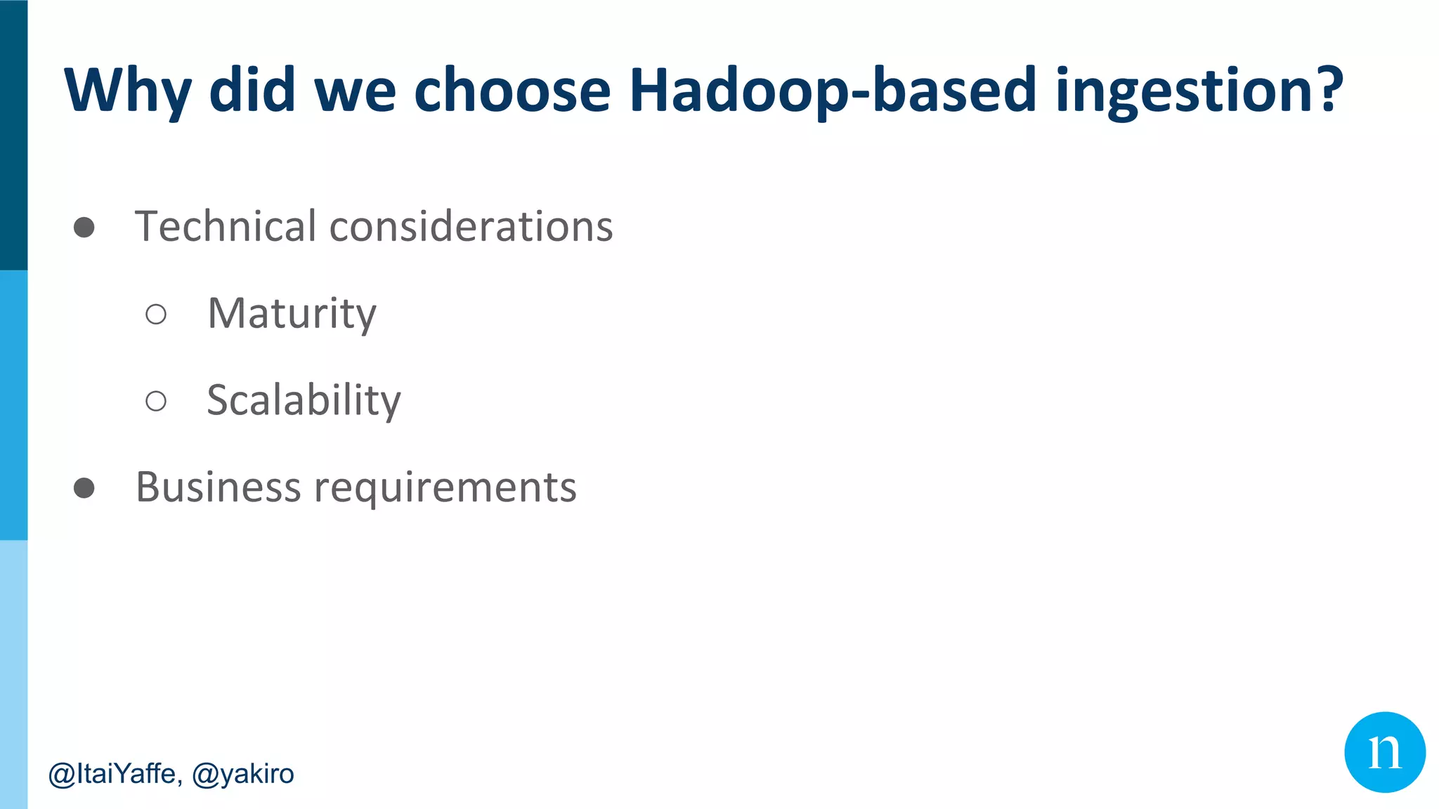 @ItaiYaffe, @yakiro
●
○
○
●
 