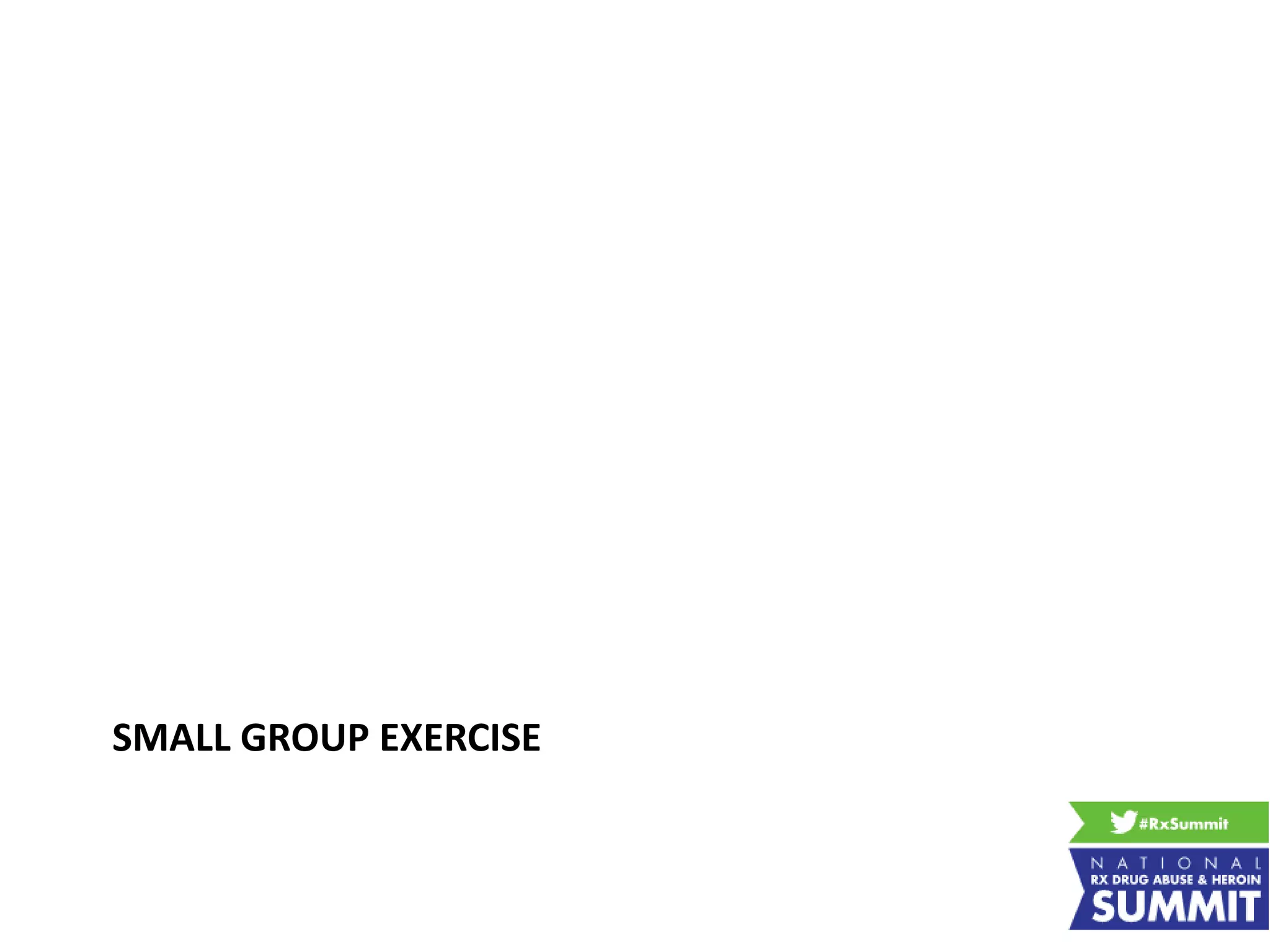 SMALL GROUP EXERCISE
 