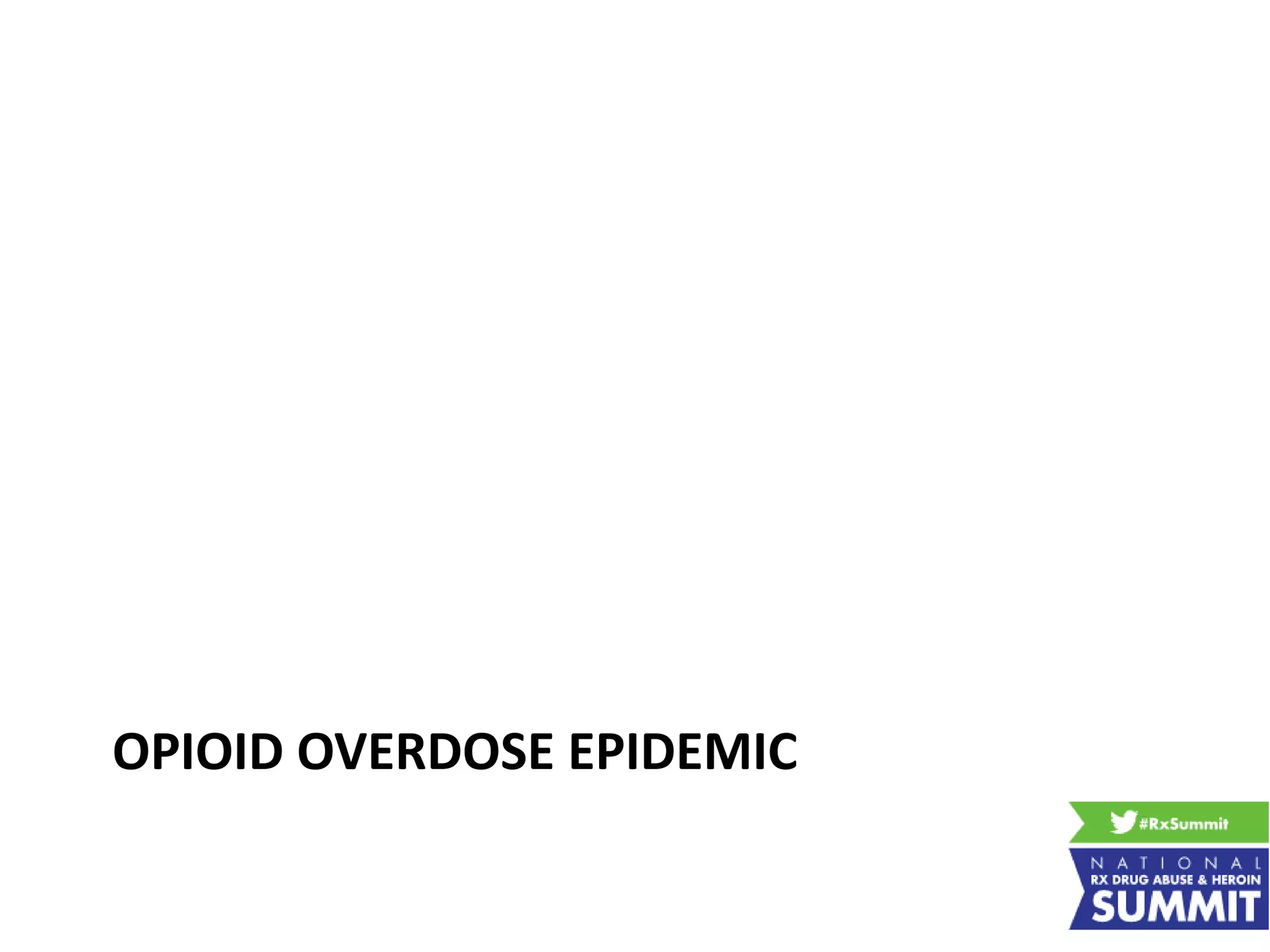 OPIOID OVERDOSE EPIDEMIC
 
