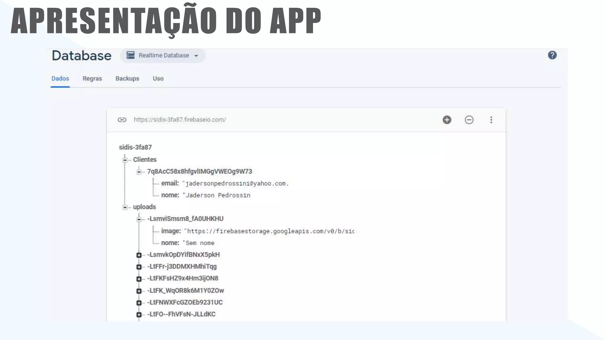 Classificação da informação: Uso Interno
APRESENTAÇÃO DO APP
Tela de cadastro
Tela de login
APRESENTAÇÃO DO APP
 