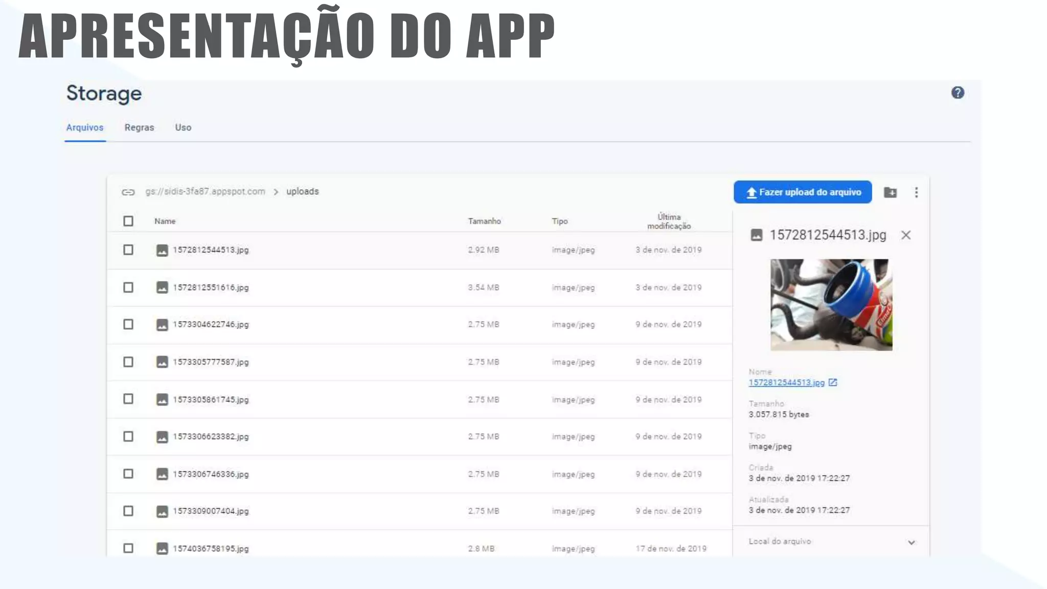 Classificação da informação: Uso Interno
APRESENTAÇÃO DO APP
Tela de cadastro
Tela de login
APRESENTAÇÃO DO APP
 