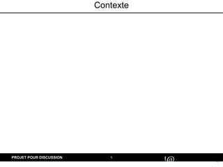 1
#
!@
PROJET POUR DISCUSSION
Contexte
 