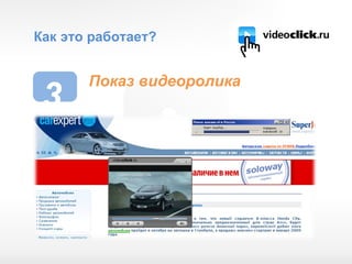 Как это работает? 3 Показ видеоролика 