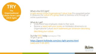 itim International Webinar about Organisational Culture certification ...