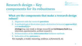 Laying the Groundwork for a Robust Research Design | PDF