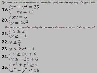9 р ангийн сурагчдын бие даалтын бодлого