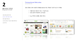 !"
                        Transactional Web sites




Designing?for?the?Web



-

-
-

-

-
 