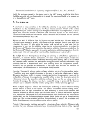AN EFFECTIVE VERIFICATION AND VALIDATION STRATEGY FOR SAFETY-CRITICAL ...