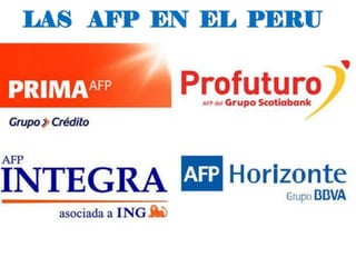 LAS AFP EN EL PERU
 