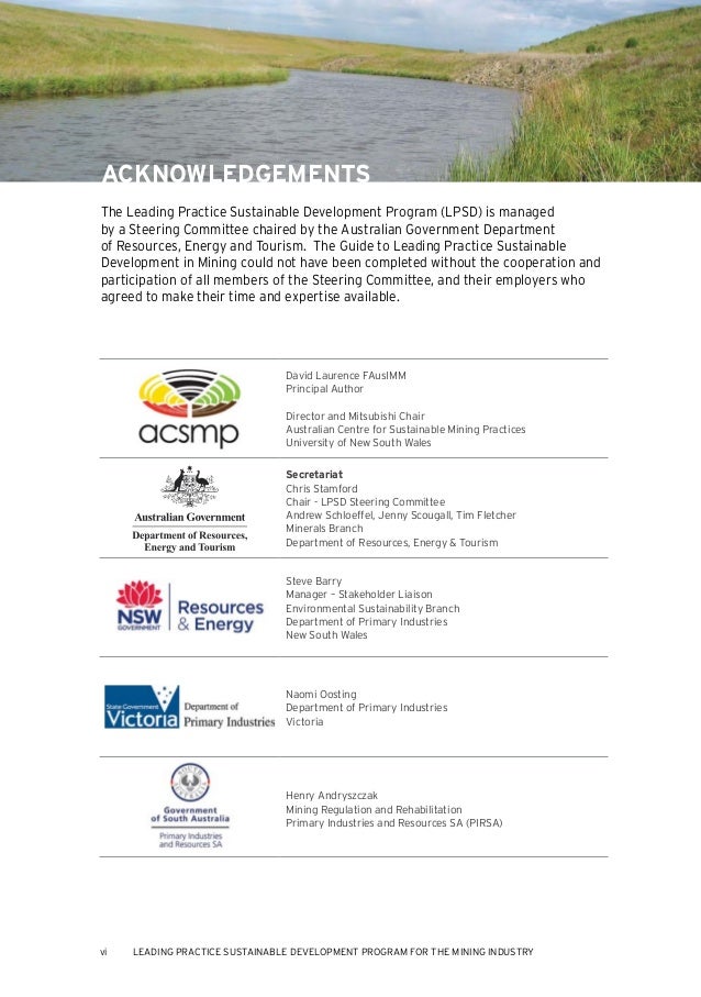 Australian centre for sustainable mining practices