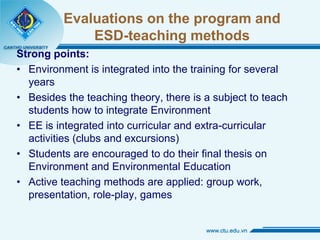 9. Integration of education for sustainable development in the School ...