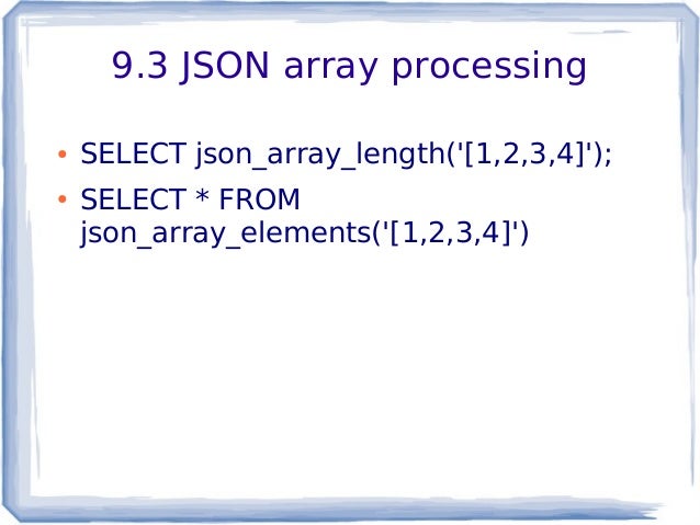 json with postgresql commands json with postgresql commands