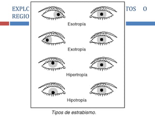 EXPLORACIÓN FÍSICA POR SEGMENTOS O
REGIONES DEL CUERPO
 
