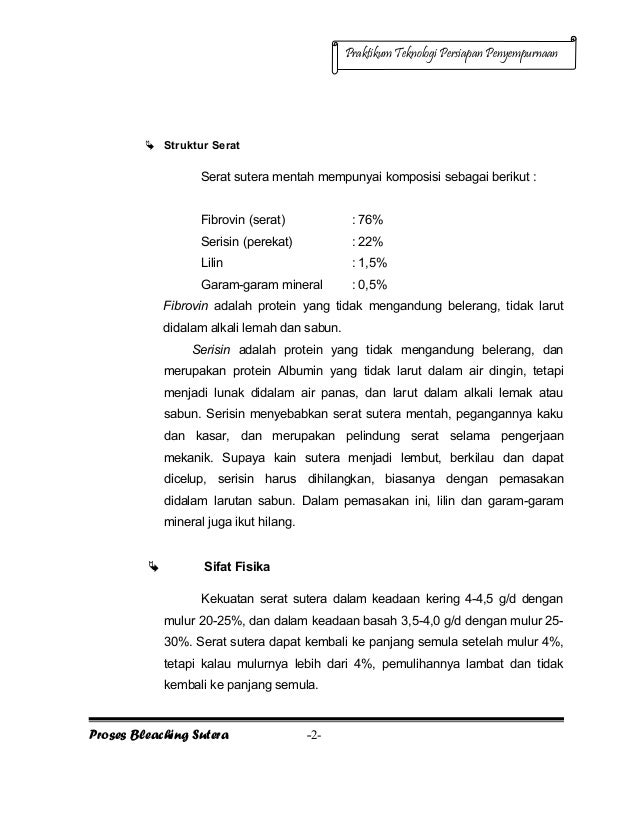 9 Bleaching Sutera 9 Bleaching Sutera