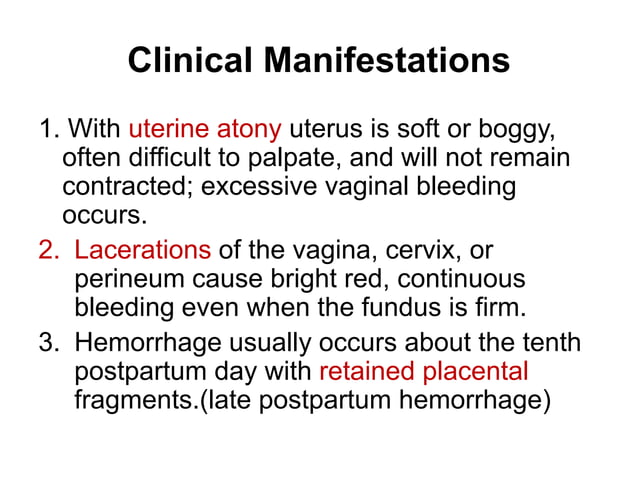 9. complication of postpartum | PPTX