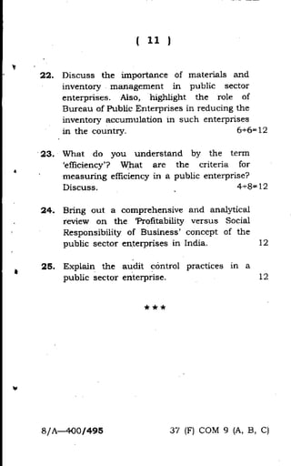 Previous year Question paper For Guahati University 