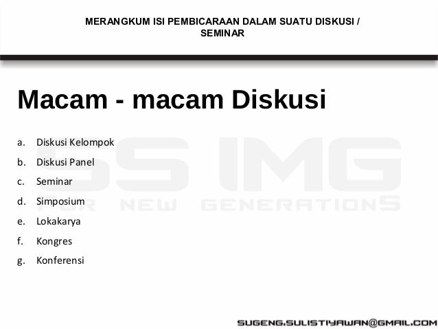 Sebutkan Dan Jelaskan Macam Macam Diskusi - Coba Sebutkan