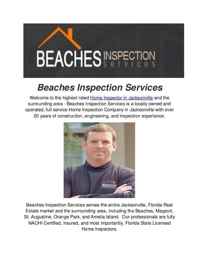 Beaches Inspection Services: Home Inspection in Jacksonville